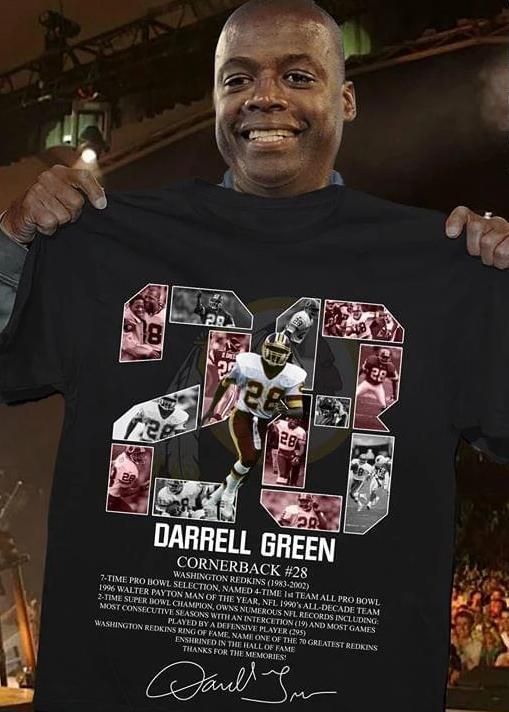 Darrell Green Cornerback Signed Tshirt