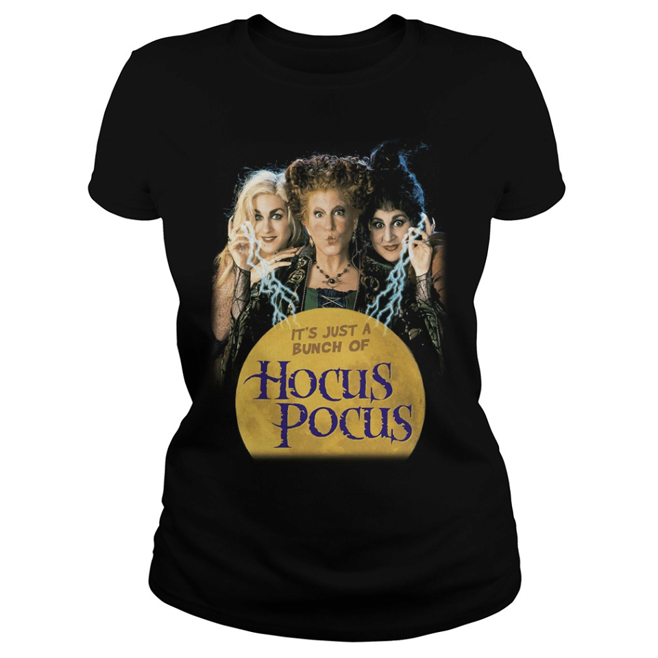 Its Just A Bunch Of Hocus Pocus Witches Halloween Tshirt