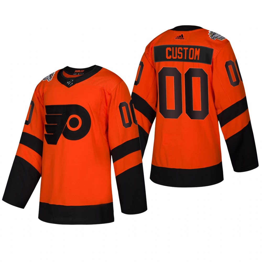 Men's Flyers Custom Orange 2019 Stadium Series Competitive Coors Light Jersey