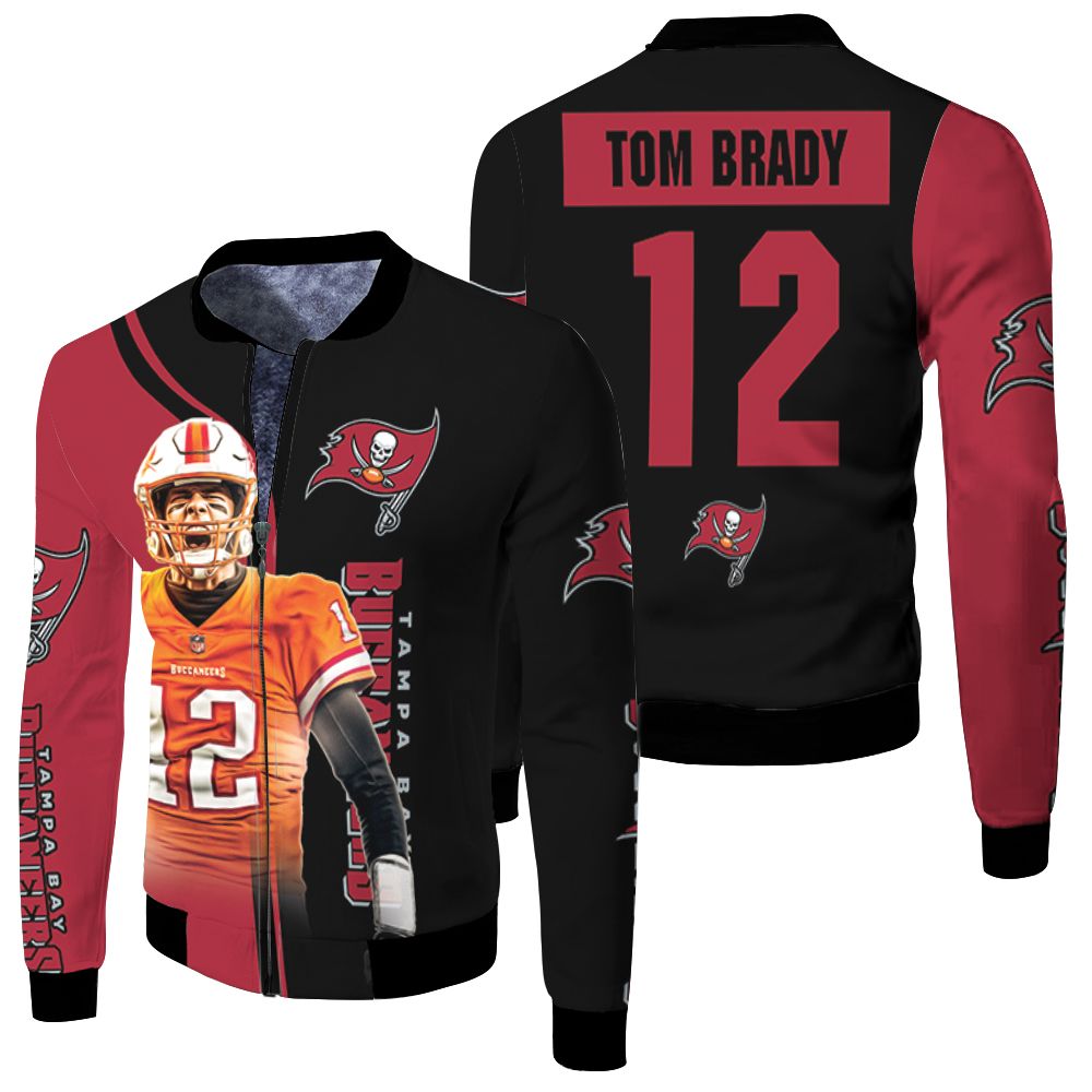 tampa bay buccaneers tom brady best player legend 3d printed for fan Fleece Bomber Jacket